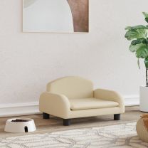 Hondenmand 50x40x30 cm stof crmekleurig