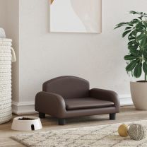  Hondenmand 50x40x30 cm kunstleer bruin