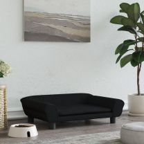  Hondenmand 70x48x22 cm fluweel zwart