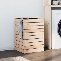  Wasmand 44x44x66 cm massief grenenhout
