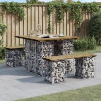  Tuinbank schanskorfontwerp 100x102x72 cm gempregneerd hout