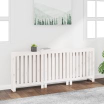  Radiatorombouw 210x21x85 cm massief grenenhout wit