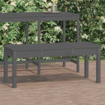  Tuinbank 109x44x45 cm massief grenenhout grijs