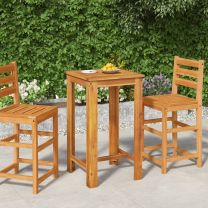  Tuinbartafel 60x60x105 cm massief acaciahout