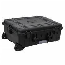  Flightcase op wieltjes 63x50x23 cm PP zwart
