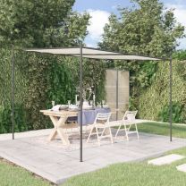  Prieel 3x3 m 180 g/m stof en staal wit