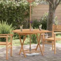  Tuintafel inklapbaar 110x110x75 cm massief teakhout