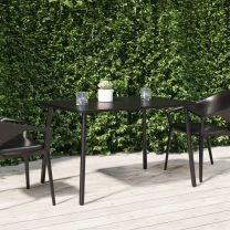  Tuintafel 110x80x71 cm staal antracietkleurig
