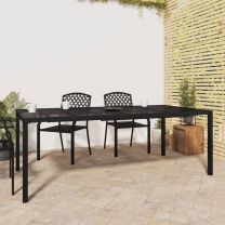  Tuintafel 200x100x72 cm staal antracietkleurig