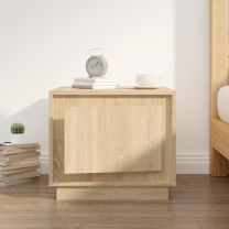  Salontafel 51x50x44 cm bewerkt hout sonoma eikenkleurig
