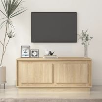  Salontafel 102x50x44 cm bewerkt hout sonoma eikenkleurig