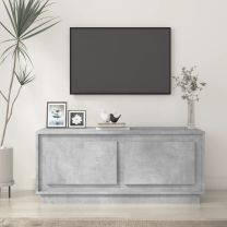  Salontafel 102x50x44 cm bewerkt hout betongrijs