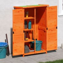  Tuinschuur 83x57x140 cm massief grenenhout bruin