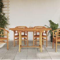  Tuintafel verlengbaar 110-160x80x75 cm massief teakhout