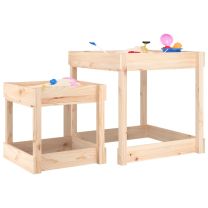  Zandtafels 2 stuks massief grenenhout