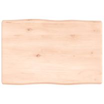  Bureaublad 60x40x4 cm onbehandeld massief eikenhout