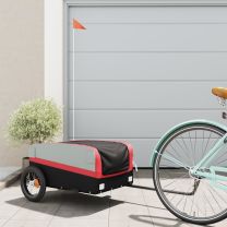  Fietstrailer 30 kg ijzer zwart en rood