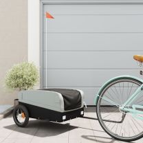  Fietstrailer 30 kg ijzer zwart en grijs