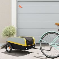  Fietstrailer 30 kg ijzer zwart en geel