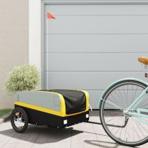  Fietstrailer 45 kg ijzer zwart en geel
