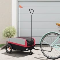  Fietstrailer 30 kg ijzer zwart en rood