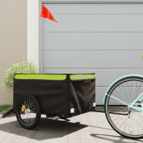  Fietstrailer 45 kg ijzer zwart en groen
