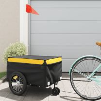  Fietstrailer 45 kg ijzer zwart en geel