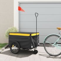  Fietstrailer 45 kg ijzer zwart en geel