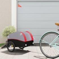  Fietstrailer 30 kg ijzer zwart en rood