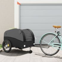  Fietstrailer 45 kg ijzer zwart
