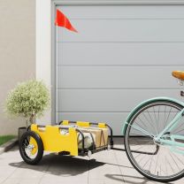  Fietstrailer oxford stof en ijzer geel