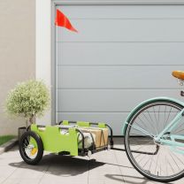  Fietstrailer oxford stof en ijzer groen