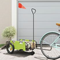 Fietstrailer oxford stof en ijzer groen