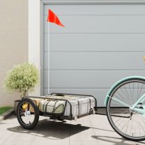  Fietstrailer 126x63x34 cm ijzer zwart