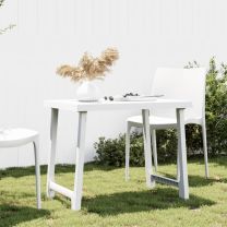  Campingtafel hout-look 79x56x64 cm PP wit