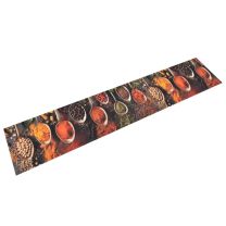  Keukenmat wasbaar lepel- en kruidenprint 60x300 cm fluweel