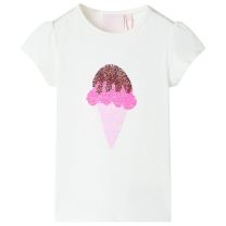 Kindershirt 128 ecru