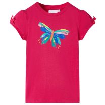 Kindershirt 92 felroze