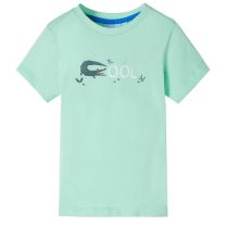 Kindershirt met korte mouwen 92 lichtgroen