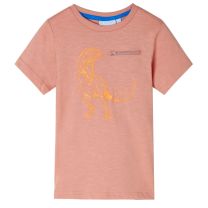 Kindershirt met korte mouwen 104 lichtoranje