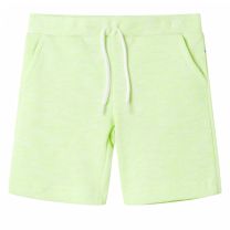 Kindershorts met trekkoord 104 neongeel