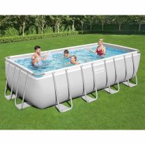 Bestway Power Steel Zwembadset rechthoekig 488x244x122 cm