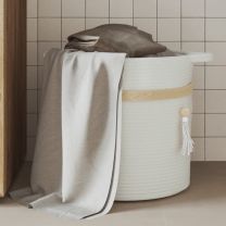  Opbergmand  38x36 cm katoen wit