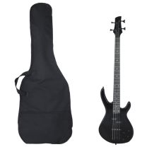  Basgitaar voor beginners elektrisch met tas 4/4 46" zwart