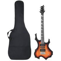  Gitaar voor beginners elektrisch met tas 4/4 39" zwart