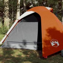  Tent 2-persoons 264x210x125 cm 185T taft grijs en oranje