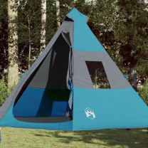  Tent 7-persoons 350x350x280 cm 185T taft blauw
