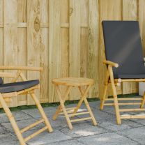  Tuintafel inklapbaar  45x45 cm bamboe