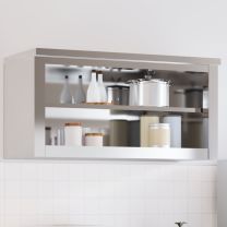  Keukenwandkast met schap roestvrij staal