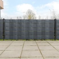  Balkonschermen 5 st 255x19 cm poly rattan antracietkleurig
